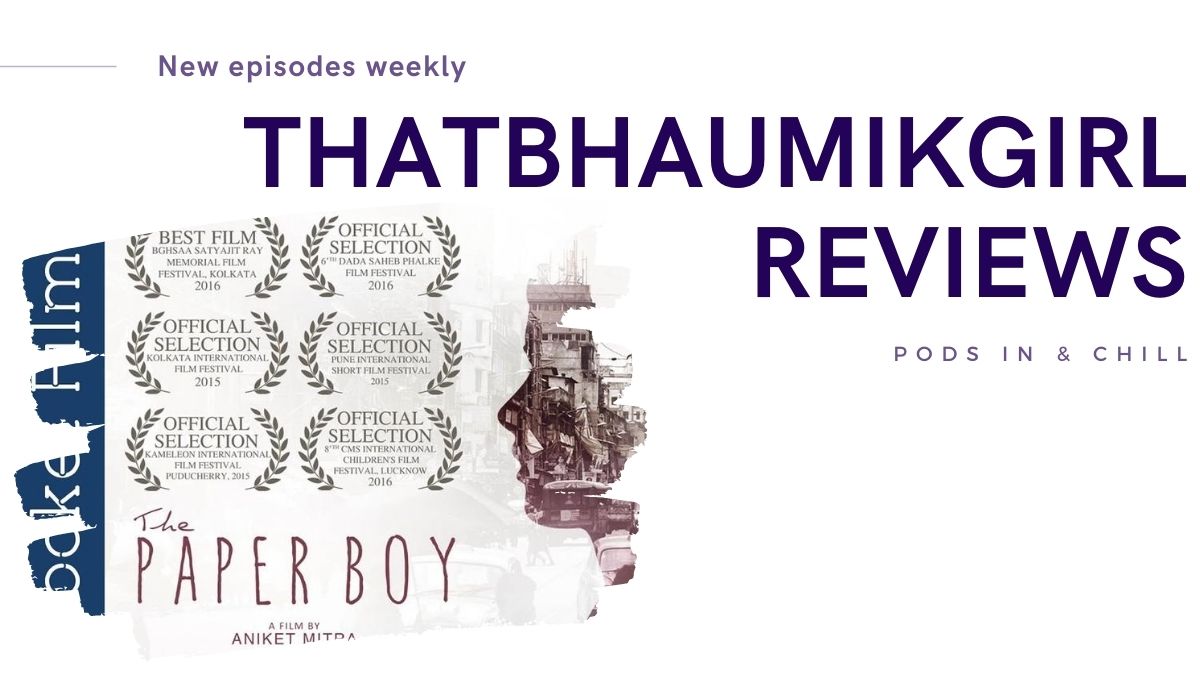 featured image of the podcast movie review for the short film The Paper Boy